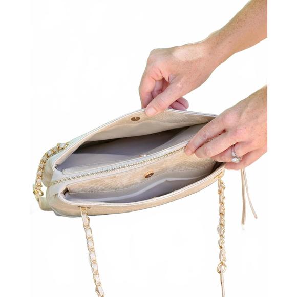 NEW CAROLINE HILL women's teegan tote bag in cream - Picture 4 of 4